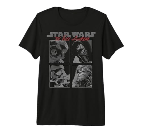 Star Wars The Force Awakens t-shirt premium de collection avec impression haute définition