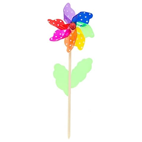 45cm Spotty Rainbow Garden Windmill Cover