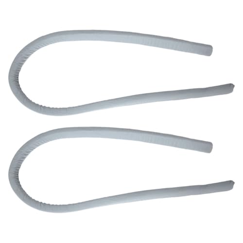 PRETYZOOM Relleno para Huecos de Cama 2 Piezas Gris de Tela Agradable Tamaño Twin, Almohada Cuña Antideslizante para Cabecera, Cubrecolchón Adecuado para Dormitorio y Protección