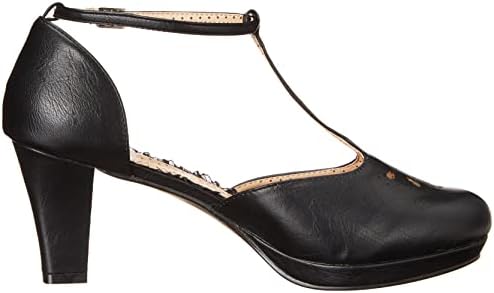 Bettie Page Women's BP303-MERCY Pump, Black, 9 | Image 5