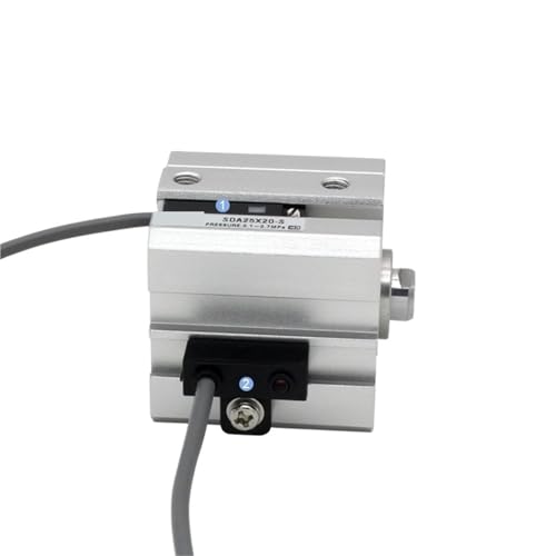 Vérin pneumatique compact SDA12 alésage 12mm haute précision - 6