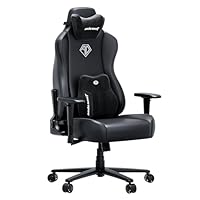 Anda Seat Novis Ultra Gaming Chair for Adults - Extra Large Reclining Video Game Chairs, PVC leather Ergonomic Gaming Chair, Heavy Duty Back Lumbar Support - Luxury Black Computer Chairs for Home