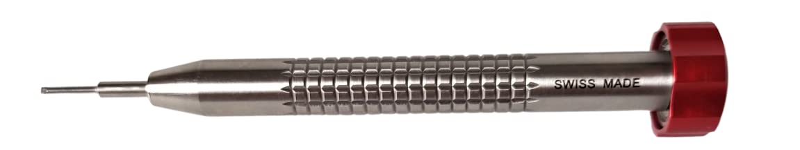 Horotec MSA 01.018-150 - Cacciavite per orologi con testa in alluminio e cuscinetto a sfera, manico Ø 1,50 mm, alluminio