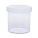 Clear Plastic Storage Jars 6oz (12 Pack) - Air Tight Container, Refillable Organizer Container with White Lids, Perfect for Makeup, DIY Crafts, Gifts, Spices, Durable &Versatile Organizer, Gift