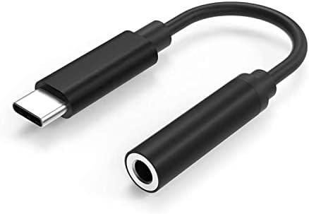 USB C to 3.5mm Jack Headphone Adapter Aux to USB C Type C Headphones Adapter Digital Audio Earphone Adaptor For Samsung Galaxy S21 S20 Ultra Note10 A80 Huawei P40/P30 Pro,Google Pixel OnePlus7