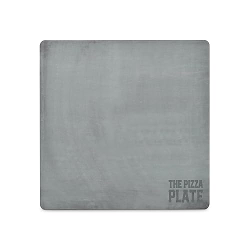 The Pizza Plate Baking Steel 30cm Square, Steel Pizza Stone, 6mm Thick for Bread and Pizza Making Unbreakable, UK Made