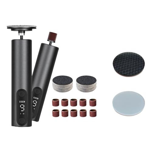 Lima de pie recargable que incluye 10 cabezales adicionales y carga tipo C para pies suaves y suaves cabezales de molienda intercambiables