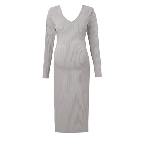 Robe pull de maternité extensible contre le froid et les tiraillements de grossesse