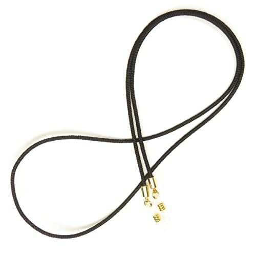 【伊賀くみひも】 メガネチェーン(黒単色) 伝統的工芸品 日本製 正絹 【伊賀くみひも】 メガネチェーン(黒単色) 伝統的工芸品 日本製 正絹