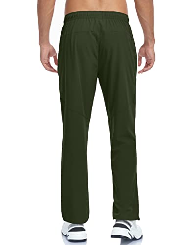 Image of Men's Lightweight Hiking Pants Breathable Quick Dry Fit Waterproof Camping Fishing Running Athletic Active Jogger Pant
