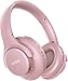KVIDIO Bluetooth Headphones Over Ear, 65 Hours Playtime Wireless Headphones with Microphone, Foldable Lightweight Headset with Bass and Stereo Sound Low Latency for Travel Work Cellphone