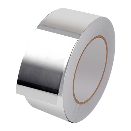 Image of ASTIMESA Aluminum Foil Tape for Ductwork, 2 Inch x 22 Yd 3.9 Mil Heat Resistant Tape, HVAC Tape, Waterproof Silver Metal Tape, Strong Adhesive Dryer Vent Tape for Hose Exhaust Pipe (1)