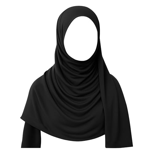 Non Slip Lightweight Jersey Hijabs for Women – Breathable, Soft Stretchable Jersey Fabric