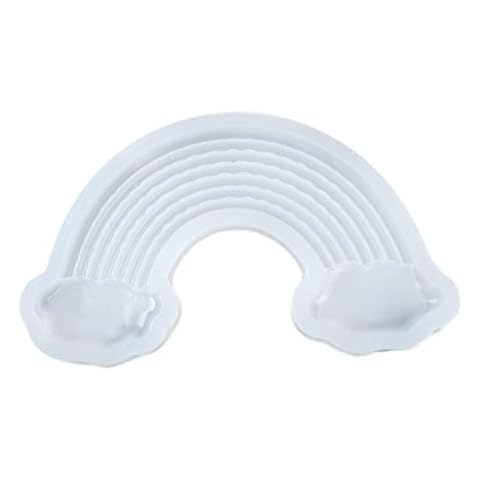 Hukai DIY Large Rainbow Cloud Pendant Epoxy Resin Silicone Mold Jewelry Making Tools,Can Be Applied to DIY Different Handiwork and Jewelry Cover