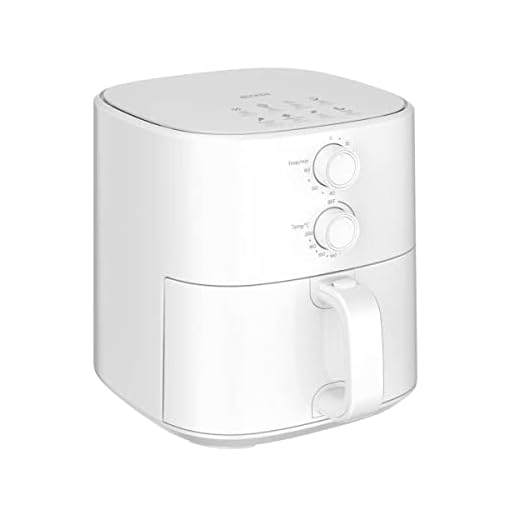 Becken Freidora sin Aceite 5L, Freidora Aire, 1500W, Temperatura Ajustable, Temporizador, Blanco