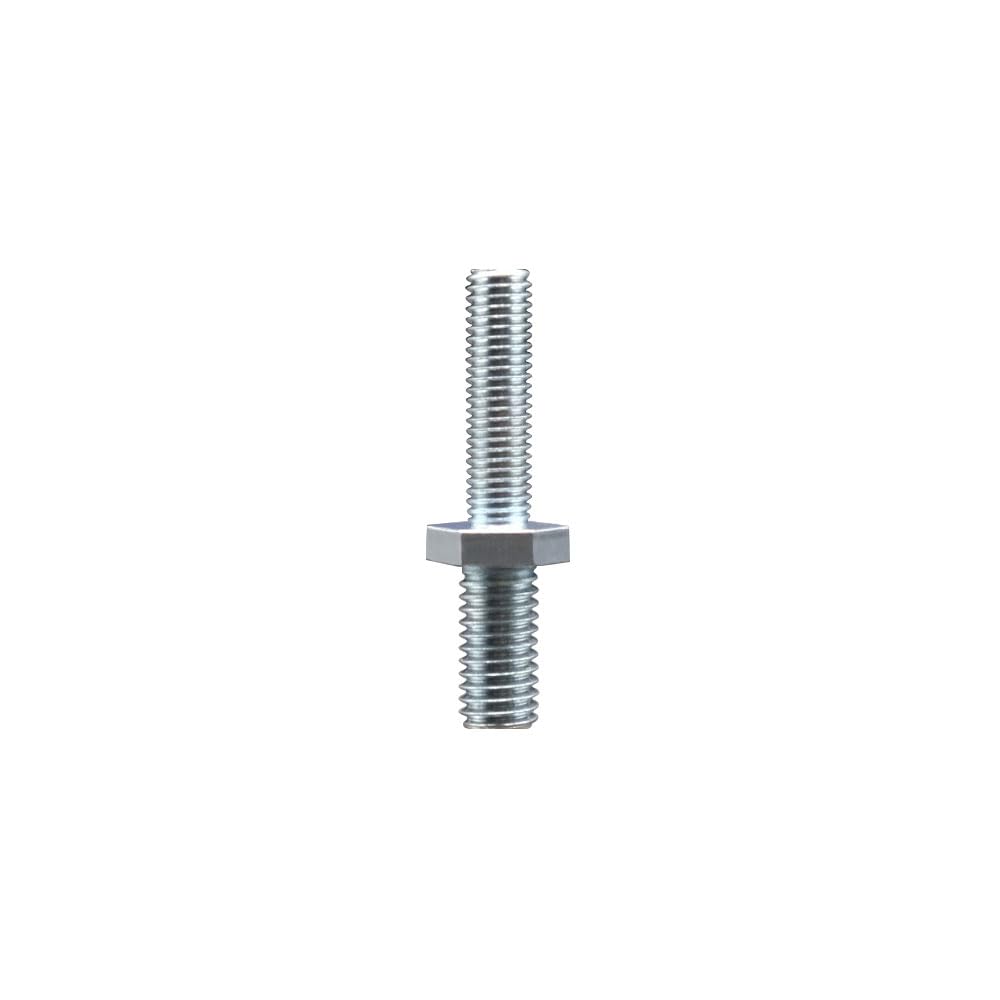 Zinc Plated Metric Threaded Stem for 1/2 Inch Bolt Hole Casters - 10mm Diameter - 1.50 TPI x 1-1/2 Inch Length - Service Caster Brand