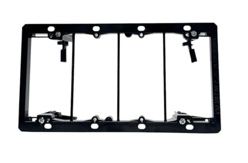 iMBAPrice LV4 Low Voltage Mounting Bracket, 4-Gang | Wall Plate Bracket for Telephone, Network, HDMI, Coaxial & Speaker Cables | Open-Back Low Voltage Mud Ring by iMBAPrice - Image 5