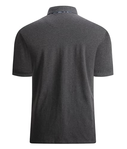 Alex Vando Mens Polo Shirts Short Sleeve Regular Fit Fashion Designed Shirt