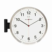Amazon.co.jp: 知慧工房 MANBO 両面電波掛け時計 30cm 静音 見やすい