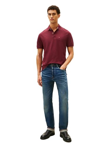 Image of Tommy Hilfiger Men's Short Sleeve Cotton Pique Polo Shirt in Classic Fit