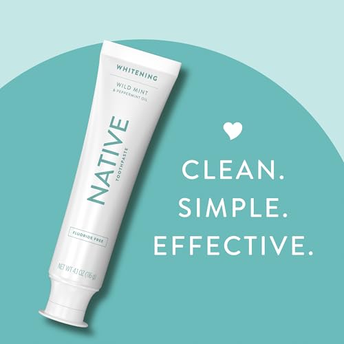 Native Fluoride Free Toothpaste, Whitening - for Adult, Kids 2+ Oral Care - Wild Mint & Peppermint Oil Flavor, 4.1oz (Pack of 3) - image 8