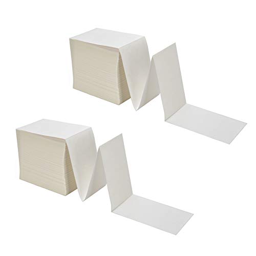 Image of 9527 Product Fanfold 4 x 6 Direct Thermal Labels White Perforated Shipping Labels,2 Stack,Total 2000 Labels