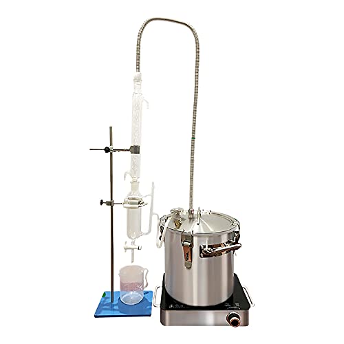 HNZXIB 10L Household Essential Oil Extractor Rose Hydrosol Plant Essential Oil Extractor Distillation Equipment