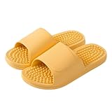 UKKO Unisex Hausschuhe Männer Massage Schuhe Indoor Weiche rutschfeste Home Hausschuhe Frauen Verschleißfestes Badezimmer Bequemer Slipper-D,36-37