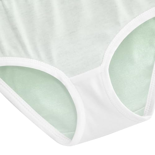 Joisal Toddler Underwear Floral 2t Cotton Girl Panties Cute Artistic Briefs Girls Undies Dinosaur Green Mint Cream Gradient 5