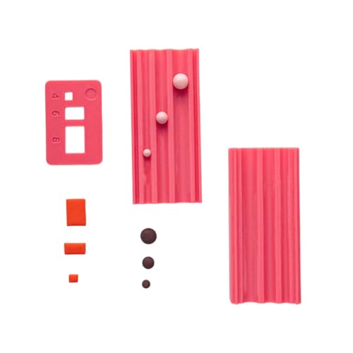 Transportable Oven Bake Clay Sphere Press Set With Centering Hole Hit Feature