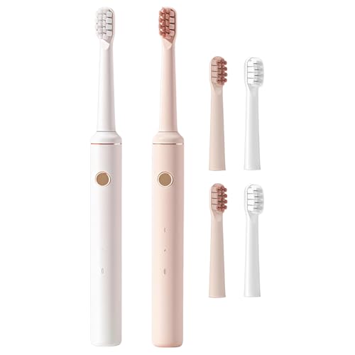 Brosse à dents électrique de voyage rechargeable USB avec poils souples bicolores