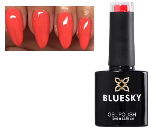 Bluesky Nail Gel Polish Coral Orange Color VIP29 UV LED Soak Off 10ml (Requires Drying under UV/LED Soak Off)