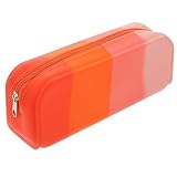 Trousse à crayons de bureau - utilisant des matériaux en silicone, lavable et résistant aux déchirures, la trousse à crayons peut vous servir plus longtemps, jolie trousse à crayons esthétique