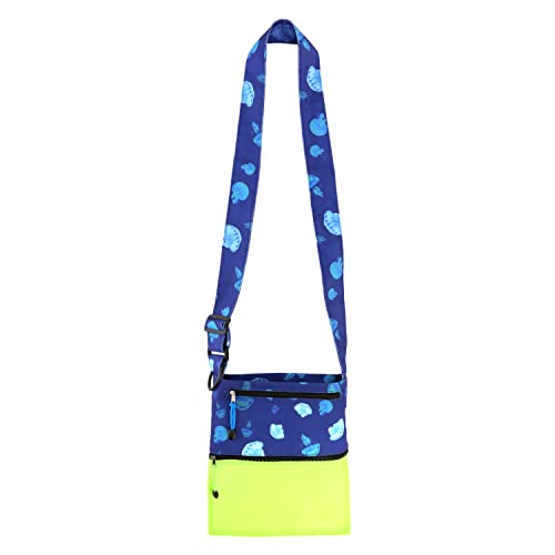 Sand Dipper 3 Pocket Shell Collecting Beach Bag Luxury Cotton Limited Edition Prints (Blue Jellyfish)