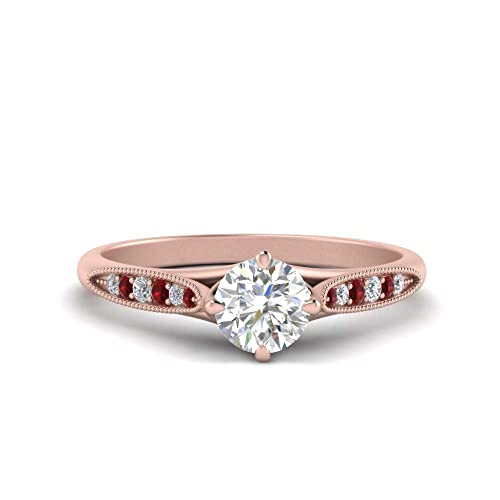 Bague boussole or rose et pierre précieuse : l'élégance vintage d'un anneau unique