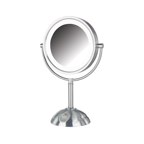 Espejo de maquillaje de mesa con luces 8.5 in