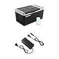 Bundle of EUHOMY 12 Volt Refrigerator, 19QT(18L) Compressor Electric Cooler+EUHOMY AC Power Cord
