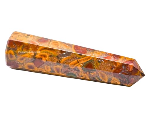 Image of Amazing Gemstone Fruit Jasper Crystal Towers - Natural Healing Crystal Point Obelisk for Reiki Healing and Crystal Grid (2 inch to 3 inch INCH)