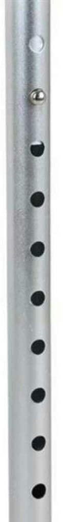 Stampelle Bastone da passeggio in lega di alluminio Stampelle antiscivolo Quattro angoli Bastone da passeggio a quattro artigli Camminatore in altezza regolabile per anziani disabili (Colore: bianco