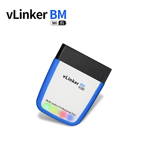 Vgate vLinker WiFi OBD Scanner OBD2 Diagnostic Tool Car Code Reader Check Engine Light for Android, iOS & Windows