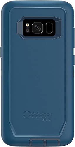 OtterBox Defender Series Screenless Edition Case for Samsung Galaxy S8 (Only) - Case Only - Non-Retail Packaging - Bespoke Way (Blazer Blue/Stormy Seas Blue)