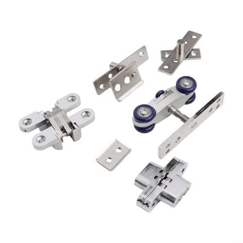 Diseño elegante de accesorios para puertas plegables con componentes resistentes de aleación de zinc y nailon combinados eficazmente miniatura 1