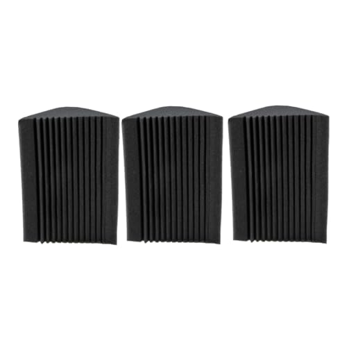 SUPVOX 3 piezas de espumas absorbentes de sonido para tratamiento acústico, trampas de graves en esquinas, almohadilla insonorizante, azulejos de reducción de ruido de alta densidad para KTV y home theater miniatura 1