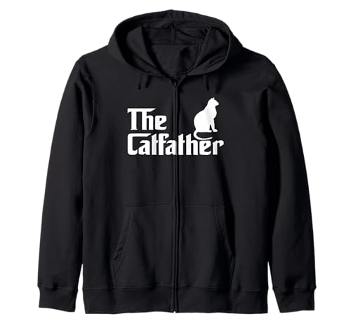 The Catfather Drôle Cadeau Chat Daddy Mignon Sweat à Capuche