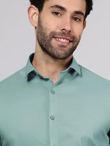 Image of Beyoung Cotton Plain Regular Fit Shirt for Men | Full Sleeve | Formal Shirt | Classic Collar Cotton