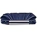expouch Womens Pleated Satin Evening Handbag Clutch Navy Clutch Purse With Detachable Chain Strap Wedding Cocktail Party Bag