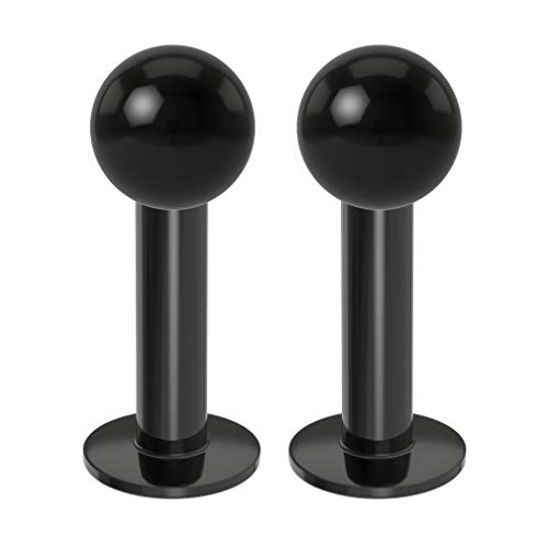 Bling Piercing 2pc 14g Labret Studs Lip Ring Monroe Tragus Snake Spider Bites