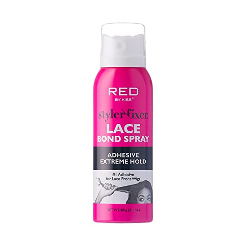 Red by Kiss Hair Glue Spray para pelucas 2oz miniatura 1