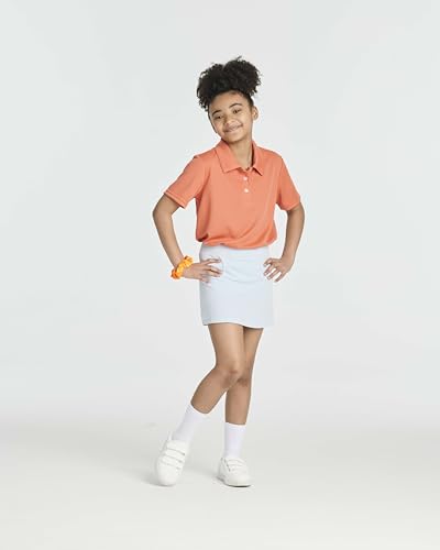 Image of 3 Pack Girls' Mesh Polo Shirts Short Sleeve Collared School Uniform Tops | Sizes 4-18, Quick Dry Performance Knit, Easy Care Everyday, Back To Class Ready, Plain Smart Collar, Golf