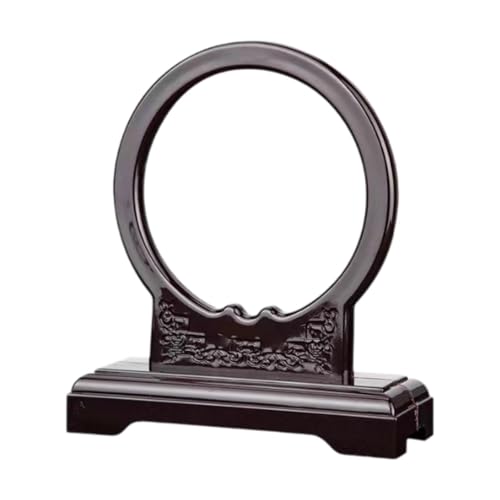 Vaveren Jade Ware Display Stand Jewelry Pendant Bracket Jewelry Display Rack Jade Ornaments Hanger for Retail Display Necklaces Rings, Red